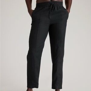 Athleta Retreat ankle linen pant high rise